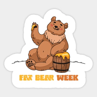 Fat bear week Sticker